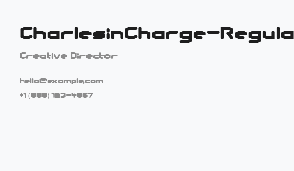 CharlesinCharge-Regular Business Card