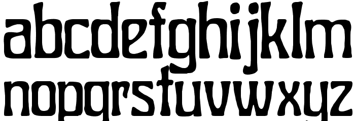 Charleston Font LOWERCASE