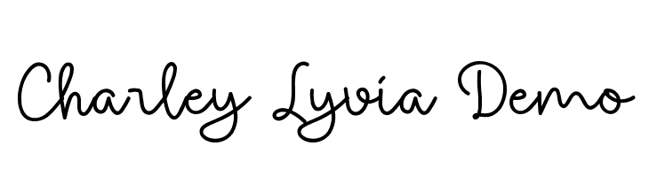 Charley Lyvia Demo  Скачать бесплатные шрифты