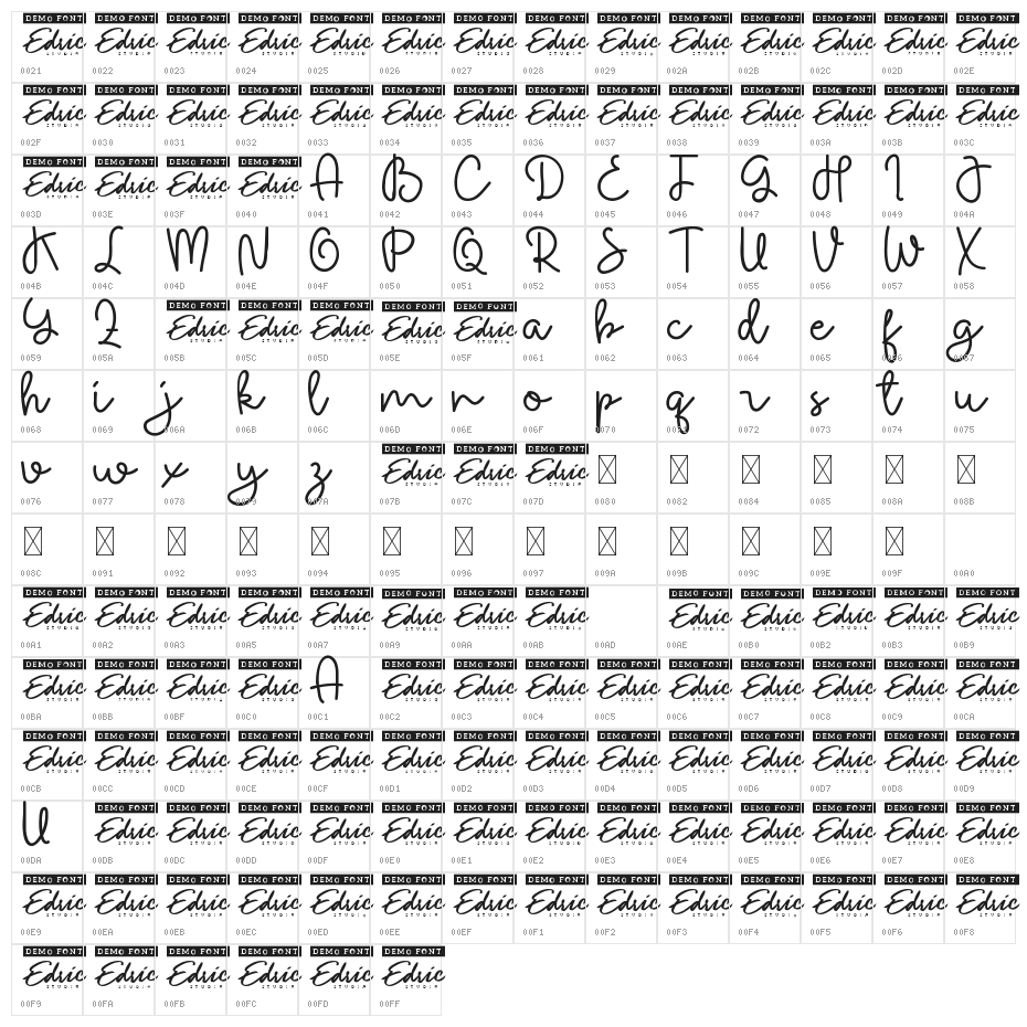Charley Lyvia Demo Character Map