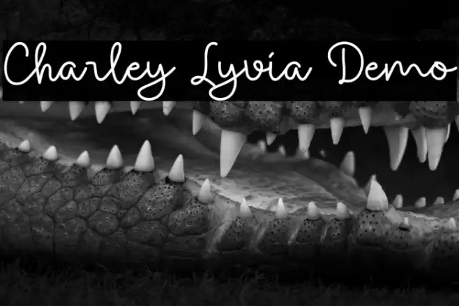 Charley Lyvia Demo Font examples
