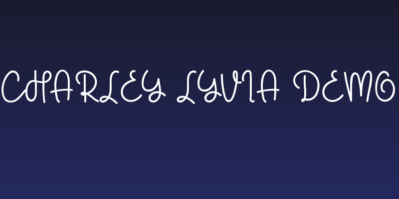 Charley Lyvia Demo Social Header