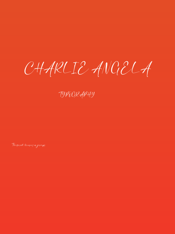 Charlie Angela Poster