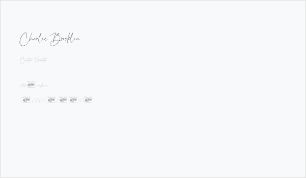 Charlie Brocklin Business Card