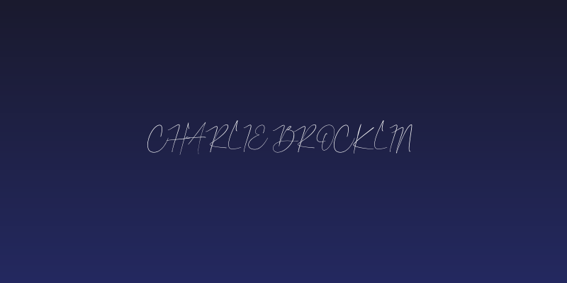 Charlie Brocklin Social Header