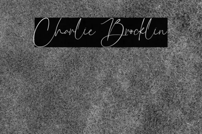 Charlie Brocklin Font examples