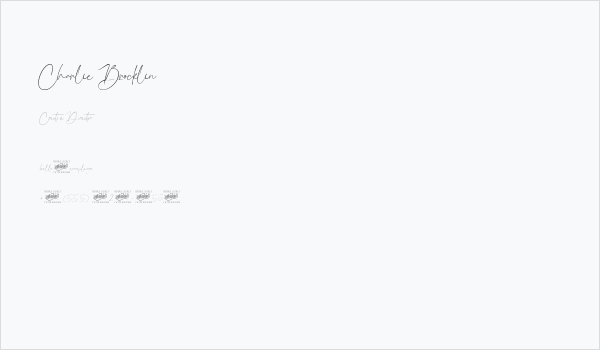 Charlie Brocklin Business Card