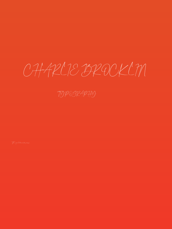 Charlie Brocklin Poster