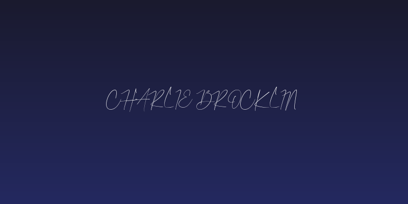 Charlie Brocklin Social Header