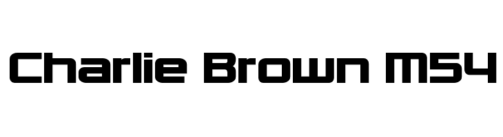 Charlie Brown M54 Font