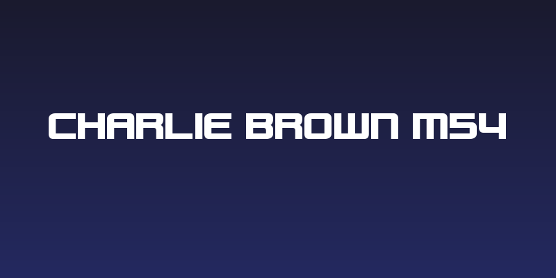 Charlie Brown M54 Social Header