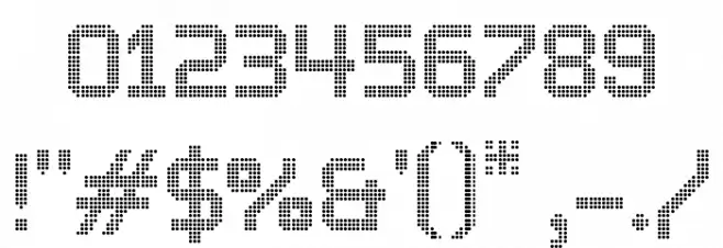 Charlie Dotted Regular Font OTHER CHARS