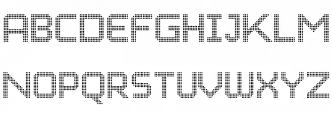 Charlie Dotted Regular Font Litere mari