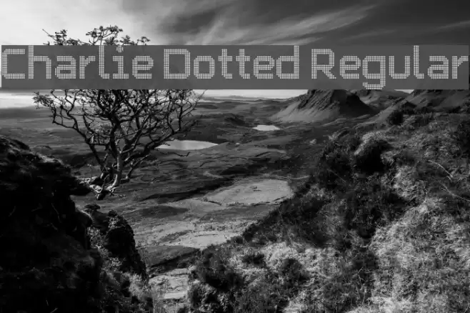 Charlie Dotted Regular Font examples