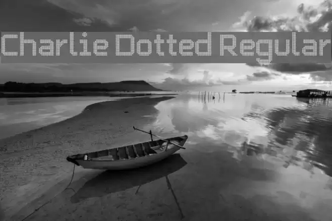 Charlie Dotted Regular Font examples