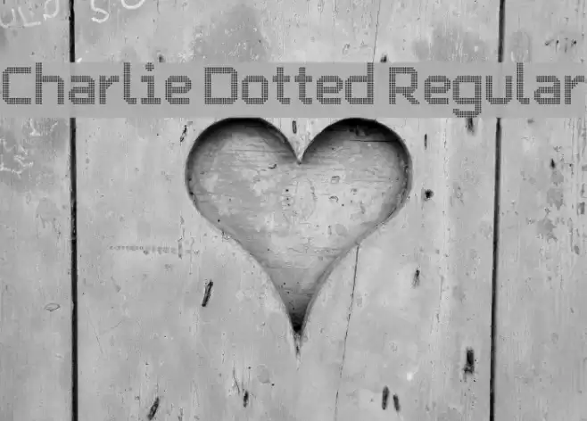 Charlie Dotted Regular Font examples