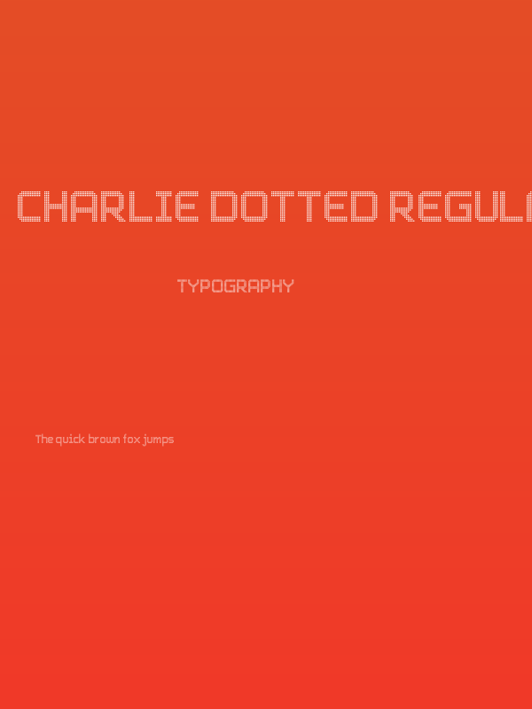 Charlie Dotted Regular Poster