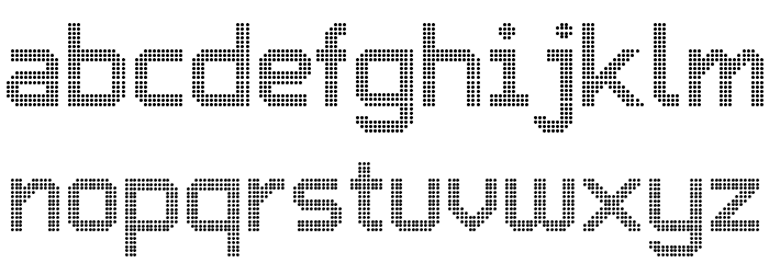 Charlie Dotted Regular Font LOWERCASE