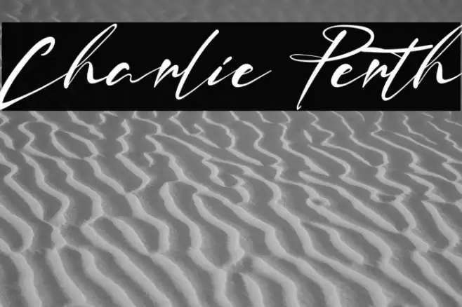 Charlie Perth Font examples