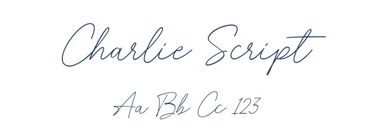Charlie Script Font Preview