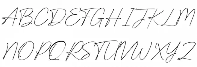 Charlie Script Font UPPERCASE