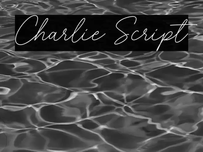Charlie Script Font examples