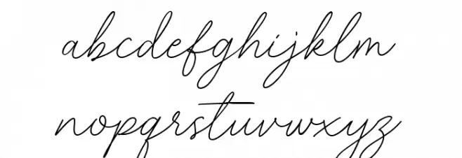 Charlie Script Font LOWERCASE