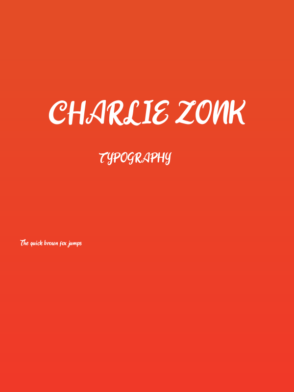 Charlie Zonk Poster