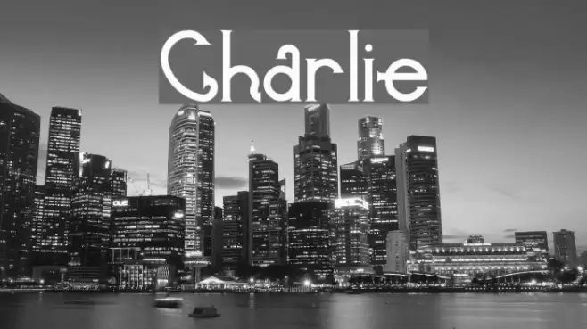 Charlie Font examples