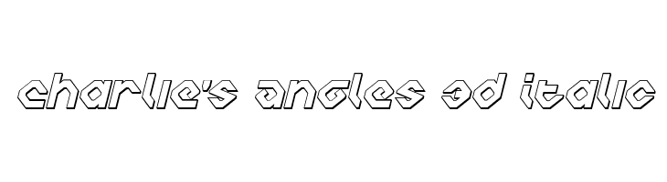 Charlie's Angles 3D Italic Polices