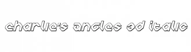 Charlie's Angles 3D Italic  Скачать бесплатные шрифты