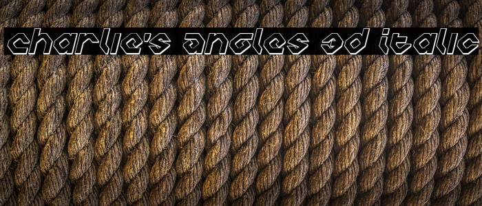 Charlie's Angles 3D Italic Font examples