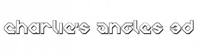Charlie's Angles 3D  Fuentes Gratis Descargar