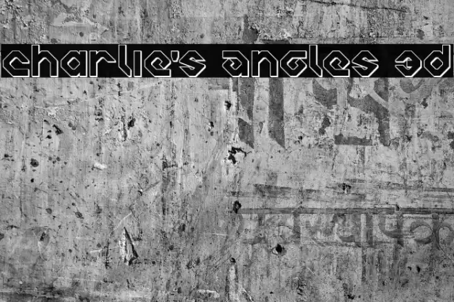 Charlie's Angles 3D Font examples