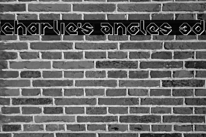 Charlie's Angles 3D Font examples