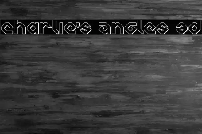 Charlie's Angles 3D Font examples