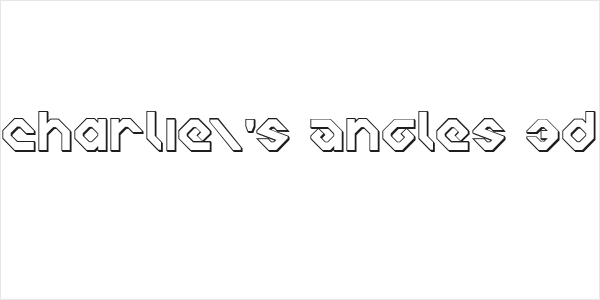 Charlie's Angles 3D Logo