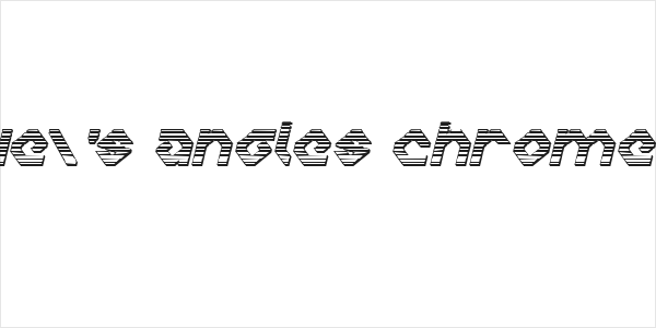Charlie's Angles Chrome Italic Logo