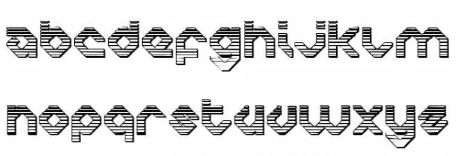 Charlie's Angles Chrome Schriftart Groß