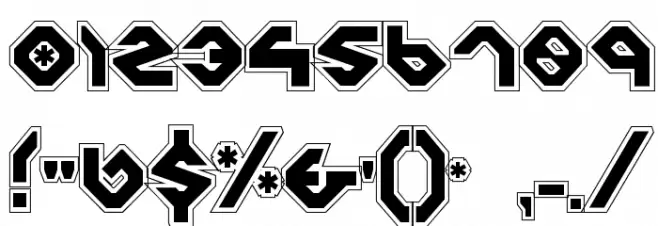 Charlie's Angles Collegiate Font OTHER CHARS