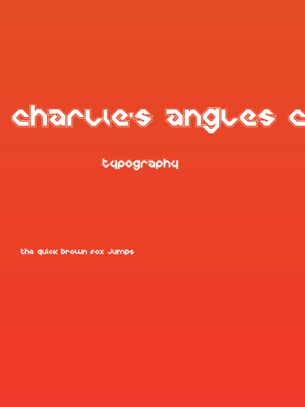 Charlie's Angles Collegiate Poster