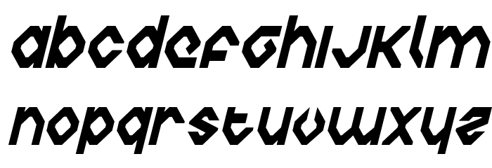 Charlie's Angles Condensed Italic Polices MINUSCULES