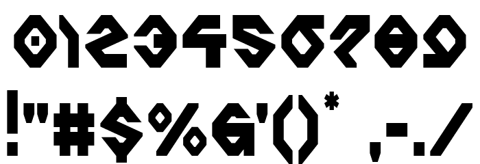 Charlie's Angles Condensed Font OTHER CHARS