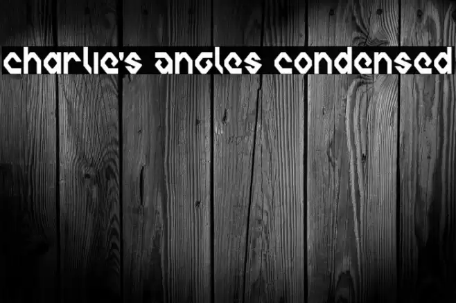 Charlie's Angles Condensed خط examples