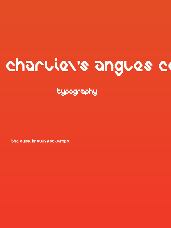 Charlie's Angles Condensed Poster