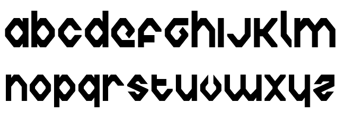 Charlie's Angles Condensed Font LOWERCASE