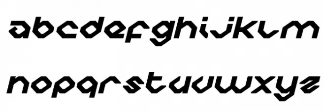 Charlie's Angles Expanded Italic Fuentes MAYÚSCULAS