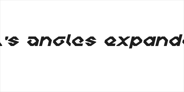 Charlie's Angles Expanded Italic Logo