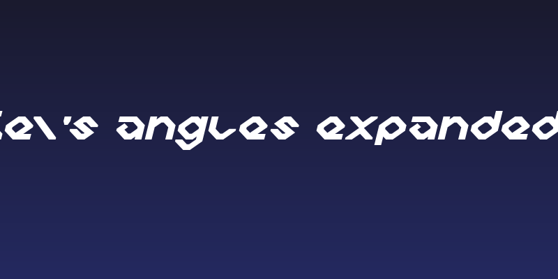 Charlie's Angles Expanded Italic Social Header