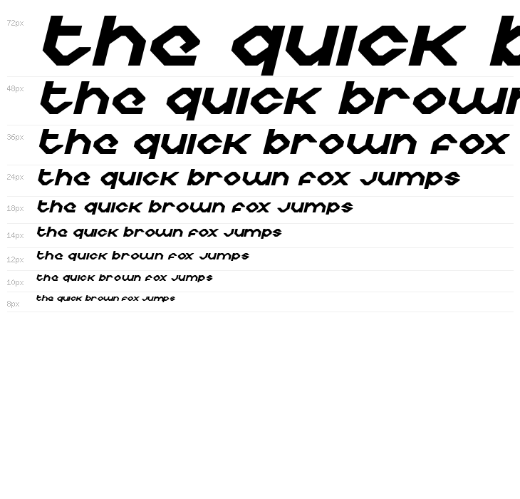 Charlie's Angles Expanded Italic Waterfall